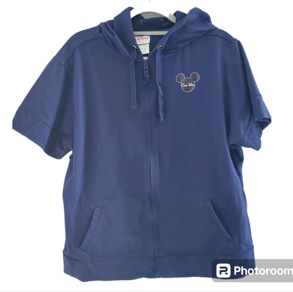 Disney Carpe diem‎ short sleeved hooded full zip Mickey and Minnie Mouse